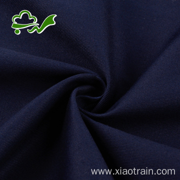 Woven navy twill organic cotton fabric for pants